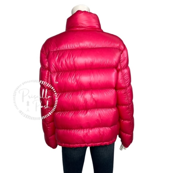 Moncler Hot Pink Quilted Down Puffer Jacket Puffer Coat Neon Pink Goose Down - Picture 13 of 15